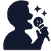 singing man icon