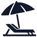 beach umbrella icon