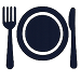 dinner and plate icon