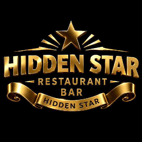 Golden logo for Hidden Star